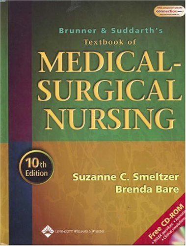 Brunner and Suddarth's Textbook of Medical-Surgical Nursing, 10th Edition by Smeltzer, Suzanne C. O'Connell, Bare, Brenda G. (July 12, 2003) Hardcover 10th