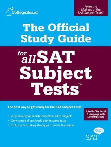 The Official Study Guide for All SAT Subject Tests by The College Board (August 8, 2006) Paperback Pap/Com