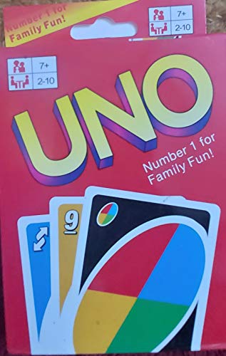 UNO Card Game, Basic Pack, Red