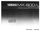 Yamaha MX-800 Amplifier Owners Manual [Plastic Comb] [Jan 01, 1900] Misc