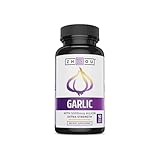 Zhou Garlic with Allicin - Garlic Supplements, Odorless Garlic Extract Pills for Men & Women, 5000 mcg Allicin Per Tablet for Immune & Heart Health - 90 Coated Tablets (Pack of 1)