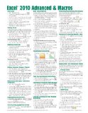 Microsoft Excel 2010 Advanced & Macros Quick Reference Guide (Cheat Sheet of Instructions, Tips & Shortcuts - Laminated Card) by Beezix Inc (March 8, 2011) Pamphlet
