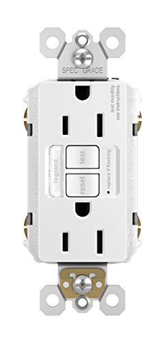 Legrand radiant Night Light, Self-Test GFCI Outlets, Safe for Kids, Tamper Resistant, White, 15 Amp, 1597NTLTRWCC4