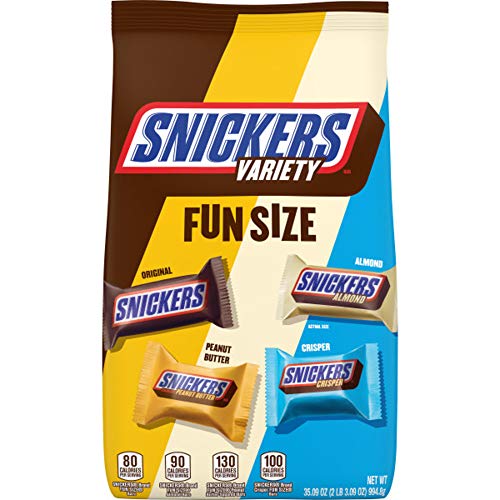 SNICKERS Variety Mix Fun Size Chocolate Candy Bars, 35.09-Ounce Bag