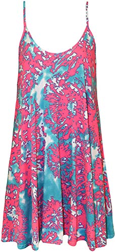 GirlsWalk Women's Strappy Army Camouflage Print Cami Swing Dress