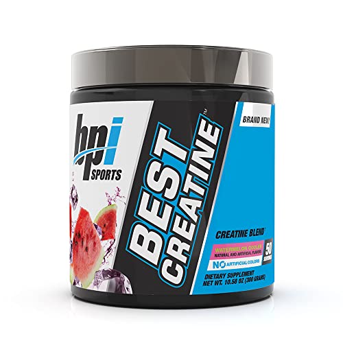 BPI Sports Best Creatine - Includes 6 Advanced Forms of Creatine - Supports Muscle Building and Post-Workout Recovery - Watermelon Cooler, 50 Servings