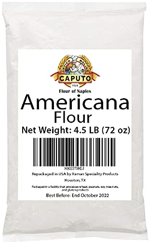 Antimo Caputo Americana Pizzeria Flour Great for Conventional Ovens, 72 Ounce (4.5 Pound Bag) Repack