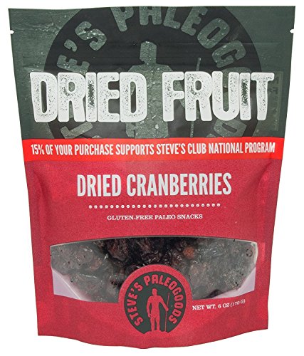 Steve's PaleoGoods, Dried Fruit Cranberries, 6 oz