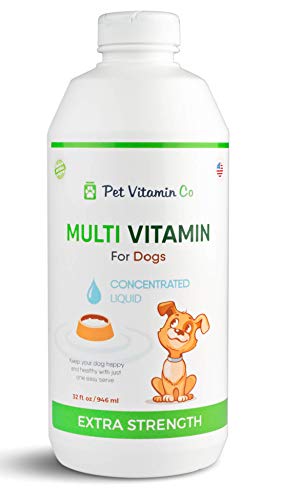 Book Cover Paradise Pets Natural High Absorption Liquid Multi-Vitamin For Dogs - Vitamins A To K & 63 Essential Trace Minerals, Antioxidants & Enzymes - 32fl oz