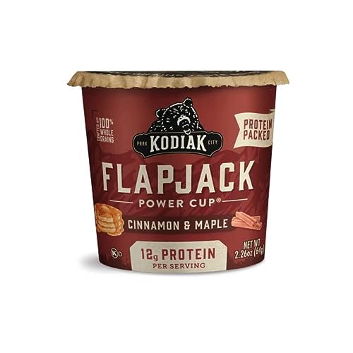 Kodiak Cakes Pancake On the Go, Cinnamon and Maple, 2.26 Ounce (Pack of 12)