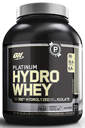 OPTIMUM NUTRITION Platinum Hydrowhey Protein Powder, 100% Hydrolyzed Whey Protein Powder, Flavor: Chocolate Mint, 3.5 Pounds