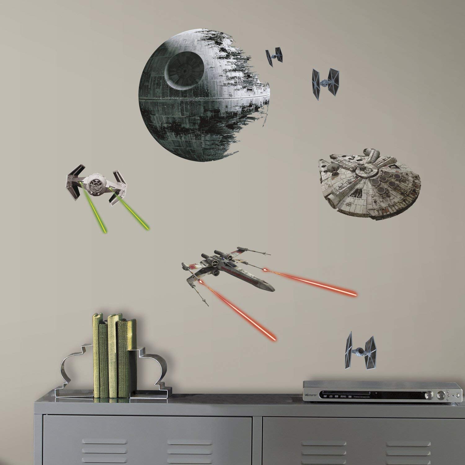 Book Cover RoomMates Star Wars Classic Spaceships Peel and Stick Wall Decals 2 