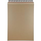JAM PAPER Stay-Flat Photo Mailer Envelopes with Peel & Seal Closure - 13 x 18 - Brown Kraft - 6 Rigid Mailers/Pack
