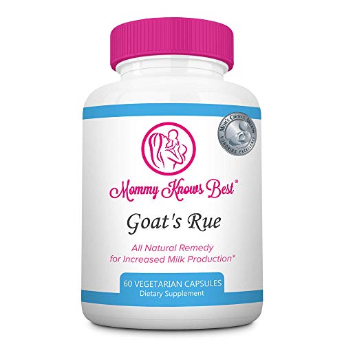 Book Cover Goat's Rue Lactation Aid Support Supplement for Breastfeeding Mothers - 60 Vegetarian Capsules - Breast Milk Supply Increase for Nursing Moms
