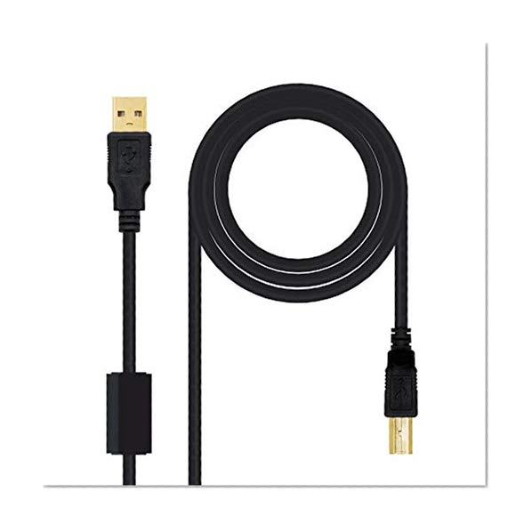 Nano Cable 10.01.1203 - Câble d'imprimante USB 2.0 avec ferrite, mâle-mâle, 3mts