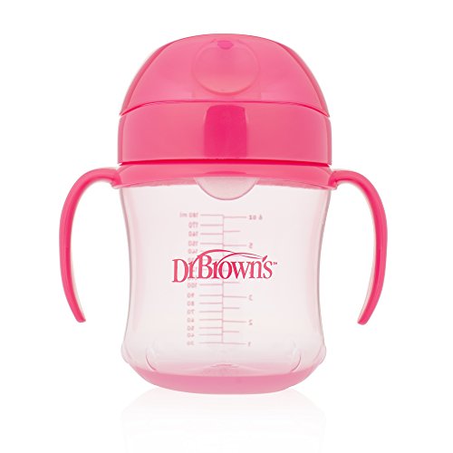 Dr. Brown's Soft-Spout Transition Cup, 6 oz (6m+), Pink, Single