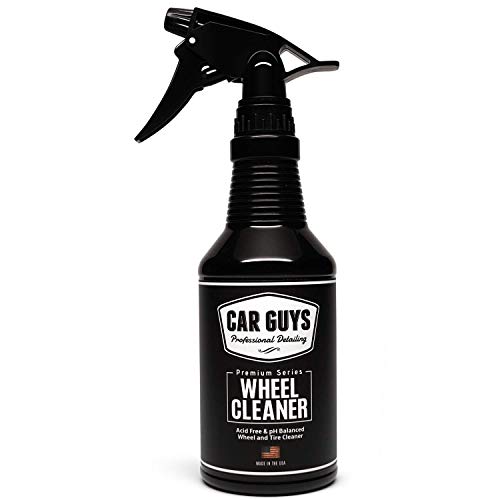 Book Cover CAR GUYS Wheel Cleaner - Rim and Tire Cleaner for Brake Dust and Grime - Safe for Alloy, Chrome, Aluminum, and More - 18 Oz