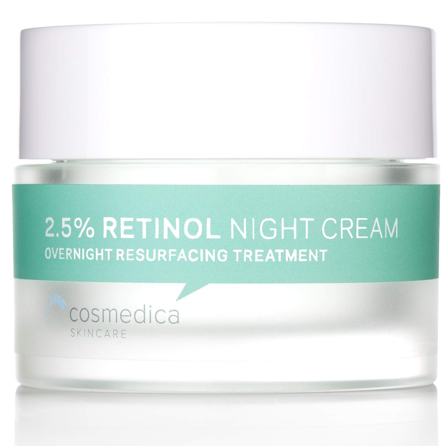 Cosmedica Skincare Retinol Night Cream - Daily Moisturizing Facial Lotion Night Cream. The best Retinol Cream with Vit A and Hyaluronic Acid to target skin concerns from Acne to Wrinkles (1.7oz)