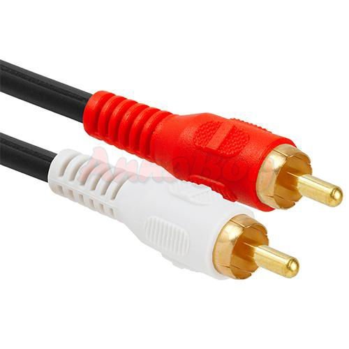 yueton 2 Pack Gold 3.5mm 6" Stereo Female Mini Jack to 2 Male RCA Plug Adapter Audio Y Cable