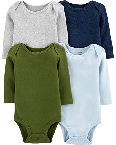 Carter's Unisex-Baby 4-Pack Long Sleeve Bodysuits