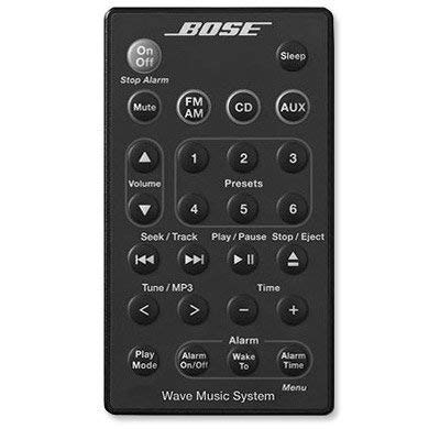 Book Cover Bose Remote For Wave Music System With CD AWRCC1 Graphite Black