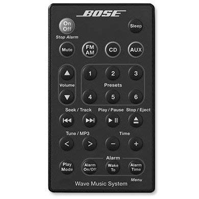 Bose Remote For Wave Music System With CD AWRCC1 Graphite Black