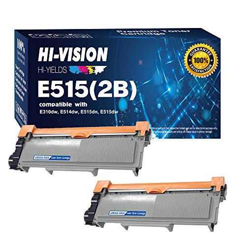 Book Cover HI-VisionÂ® (2-Pack) Compatible 593-BBKD (PVTHG) Toner Cartridge Replacement for Dell E310dw E514dw E515dw E515dn