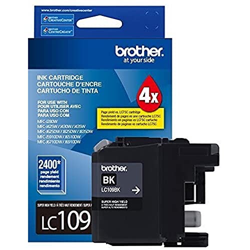 Brother LC109BK Ink Cartridge Black - 1 Pack in Retail Packing