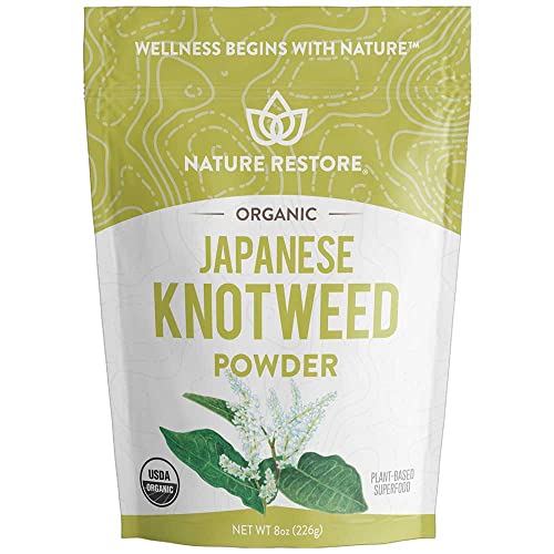 Book Cover USDA Certified Organic Japanese Knotweed Powder, 8 Ounce, Natural Trans-resveratrol, Non GMO, Gluten Free, Also Known as Polygonum Cuspidatum…