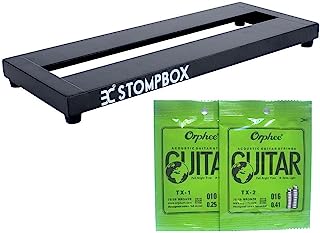 ENO Ex Stompbox Guitar Effects Pedalboard Mini with Pedals Mountain Tape & Cable Tie (14")