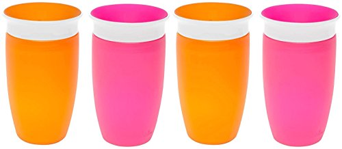 Munchkin Miracle 360 Sippy Cup - Pink/Orange - 10 oz - 2 ct - 2 pack
