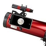 Carson Red Planet Series 45-100x114mm Newtonian Reflector Telescope with Universal Smartphone Digiscoping Adapter (RP-300SP), Large