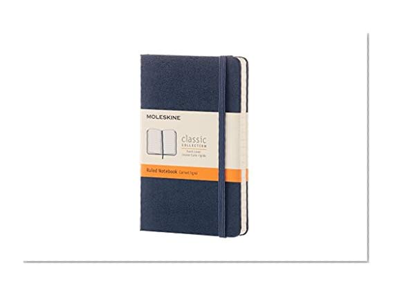 Book Cover Moleskine Classic Notebook, Pocket, Ruled, Sapphire Blue, Hard Cover (8051272893564)