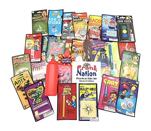 Practical Jokes Kit-Christmas Gifts for Kids-Pranks and Gags For Boys and Girls-Holiday Stocking Stuffers and Funny Gift Set Advanced Pack