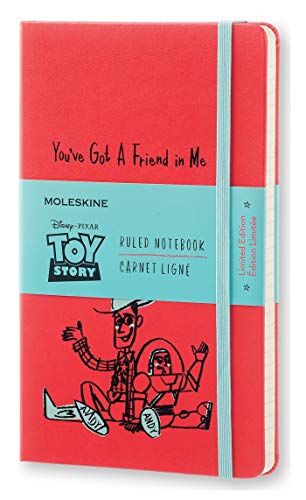 Moleskine Toy Story Limited Edition Notebook, Large, Ruled, Geranium Red, Hard Cover (8051272893144)