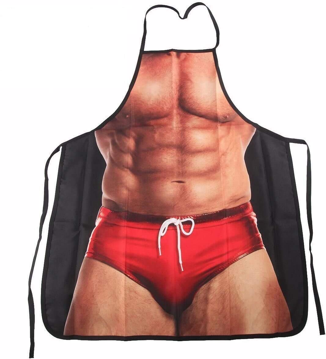 Book Cover Armear Sexy Muscle Man Kitchen Grilling Party Apron Funny Gag Gift