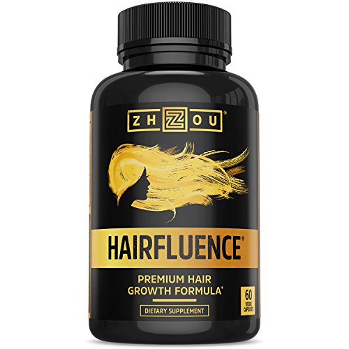 Book Cover HAIRFLUENCE - Hair Growth Formula For Longer, Stronger, Healthier Hair - Scientifically Formulated with Biotin, Keratin, Bamboo & More! - For All Hair Types - Veggie Capsules