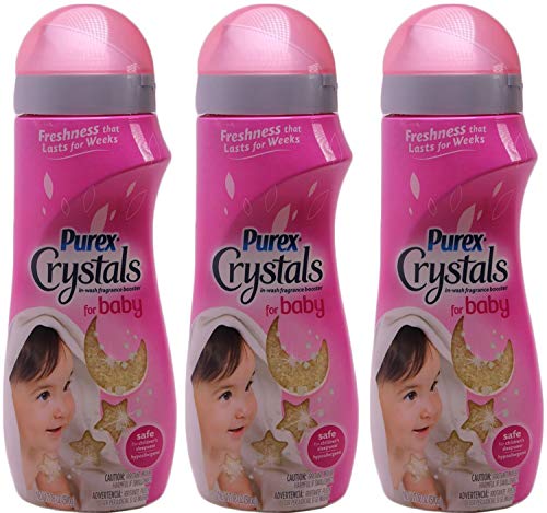 Book Cover Purex Crystals In-wash Fragrance Booster for Baby, 18 Ounce, (Pack of 3)