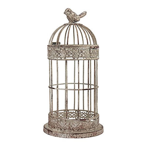 Stonebriar Decorative Small Aged Metal Wire Bird Cage