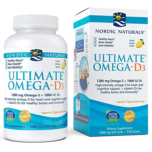 Nordic Naturals - Ultimate Omega-D3, Supports Healthy Bones and Immunity, 120 Soft Gels (FFP)