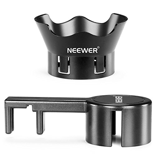 NeewerÂ® for DJI Phantom 3 Standard, Professional, and Advanced Protective Camera Lens Cap Protector Cover + Flower-type Rose Petal Lens Hood Made of Premium ABS Plastic-Black