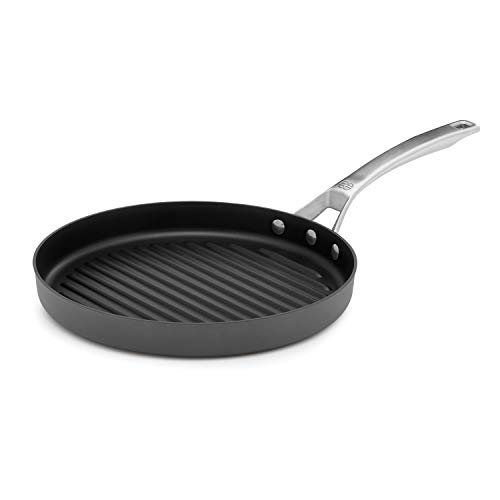Calphalon 1948254 Signature Hard Anodized Nonstick Grill Pan, 12", Black