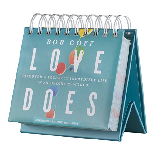 Book Cover DaySpring Flip Calendar - Love Does by Bob Goff, Blue - 88482