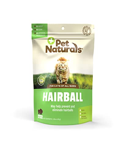 Pet Naturals of Vermont - Hairball, Daily Digestive, Skin + Coat Support for Cats, 30 Bite Sized Chews