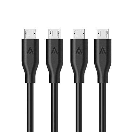 Book Cover Anker [4-Pack] Powerline Micro USB (1ft) - Charging Cable for Samsung, Nexus, LG, Android Smartphones and More (Black)