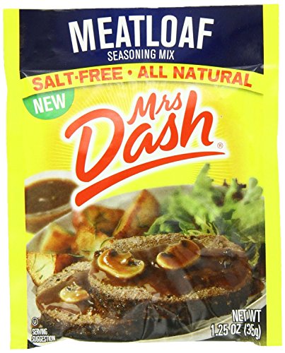 Mrs Dash Salt-Free Meatloaf Seasoning Mix (Pack of 4) 1.25 oz Packets