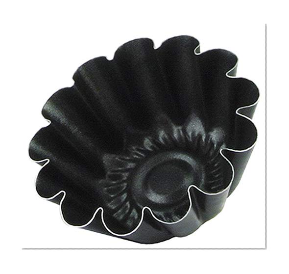 Grilo 412509 Lot 4 Petit Moule à Brioche 9 cm - Dulce Autre, Noir