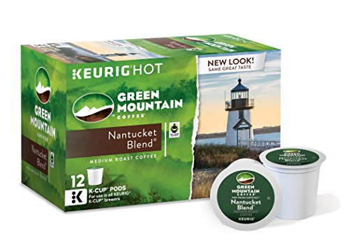 Book Cover Green Mountain Coffee Nantucket Blend Keurig Single-Serve K-Cup Pods, Medium Roast Coffee, 12 Count
