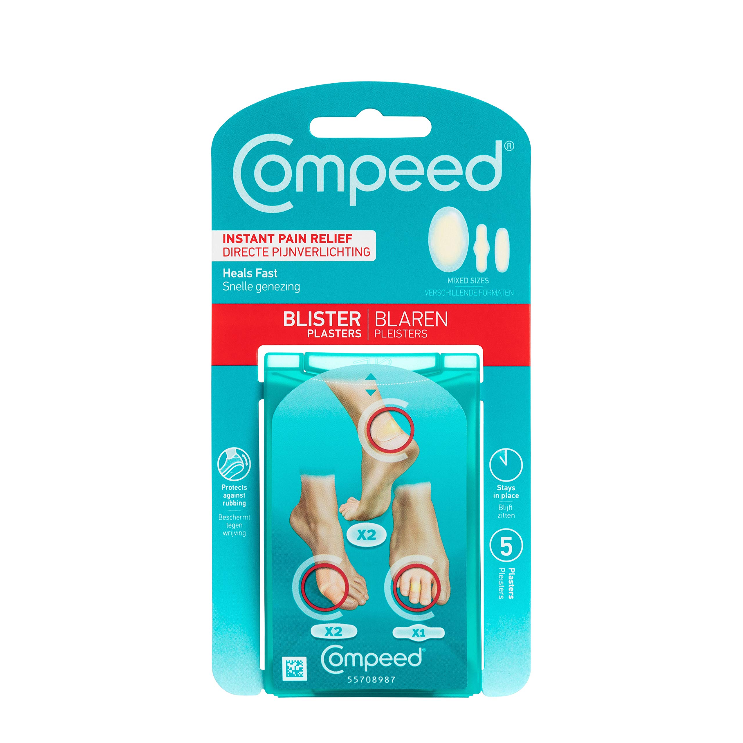 Compeed Blister Cushions, Extreme, 1 Package of 5 pc
