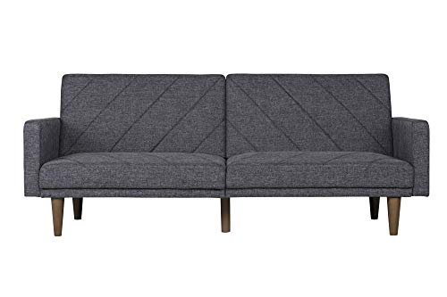 DHP Futon, Linen, Grey, One
